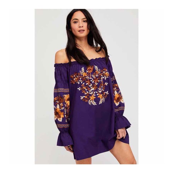 Free People Dresses & Skirts - FREE PEOPLE Purple Fleur De Jour Dress S